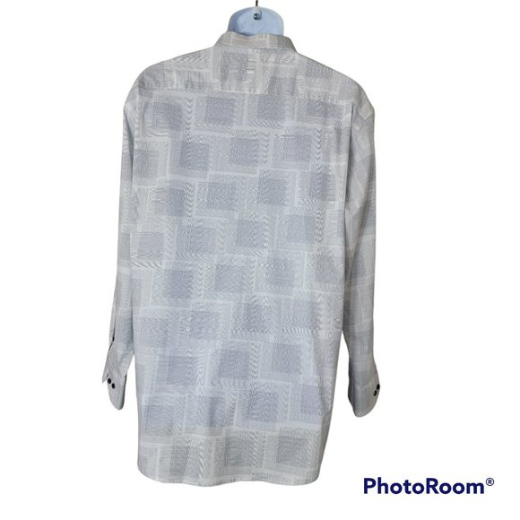 Duchamp London Men's Button Down Shirt with Miter Cuffs Size XL EUC - Picture 2 of 9